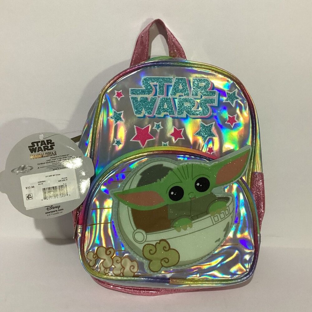 Star Wars Baby Yoda Mandalorian Mini BackPack Multi Color  Brand New W/ Tags